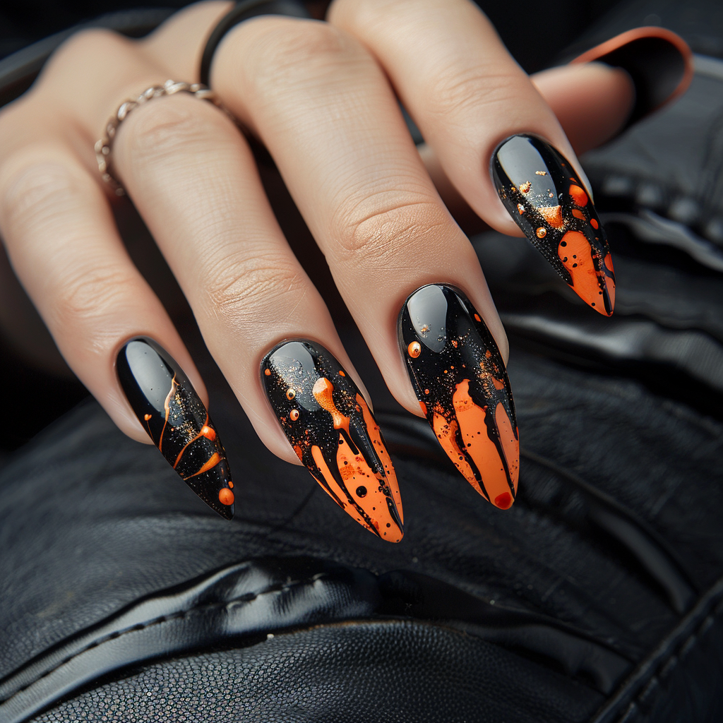 classic drip monster nails 